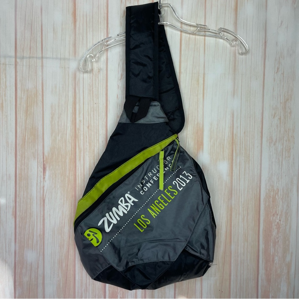 Zumba Fitness Black and Yellow Crossbody Bag Backpack